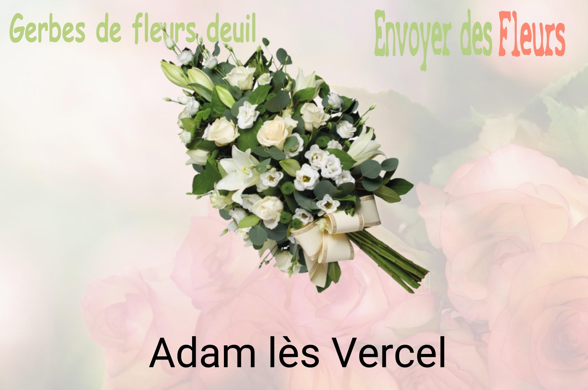 Gerbe de fleurs de deuil livrée à Adam-lès-Vercel
